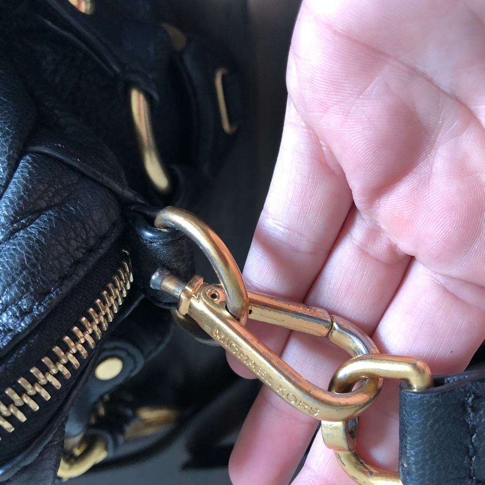 Michael Kors Black Tristan Medium Satchel - Picture 8 of 8